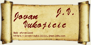Jovan Vukojičić vizit kartica